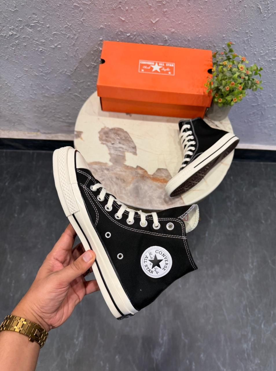 CONVERSE CHUNK 70 MID BLACK