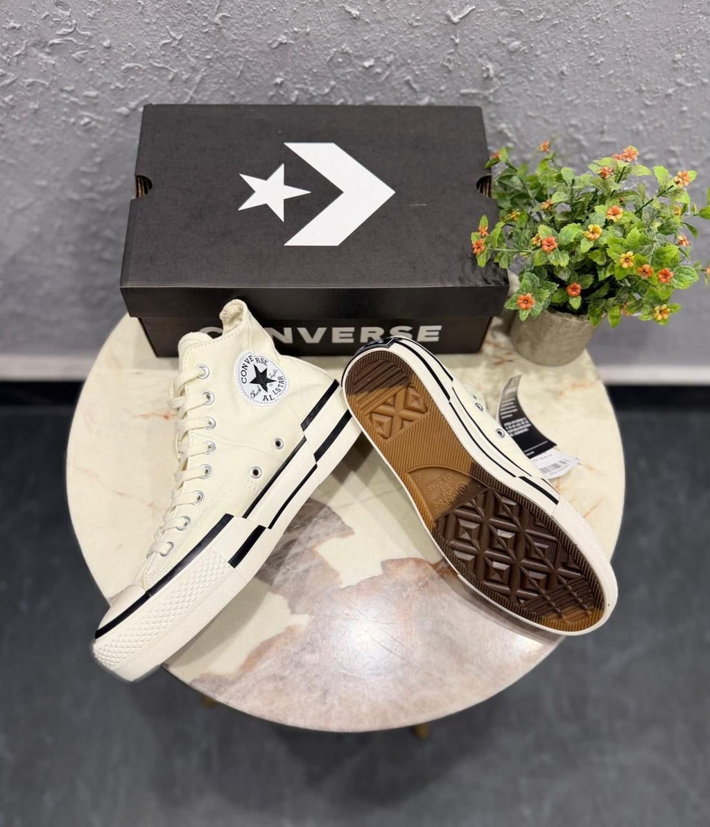 CONVERSE CHUNK MID PLUS WHITE