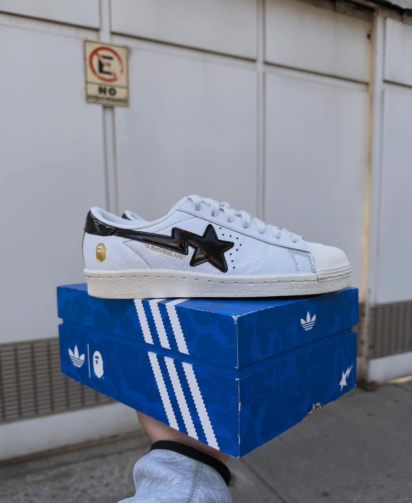 SUPERSTAR BAPE WHITE BLACK