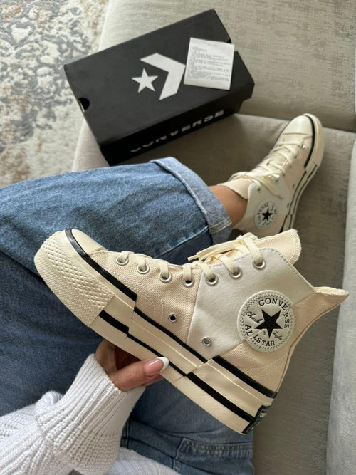 CONVERSE CHUNK MID PLUS WHITE