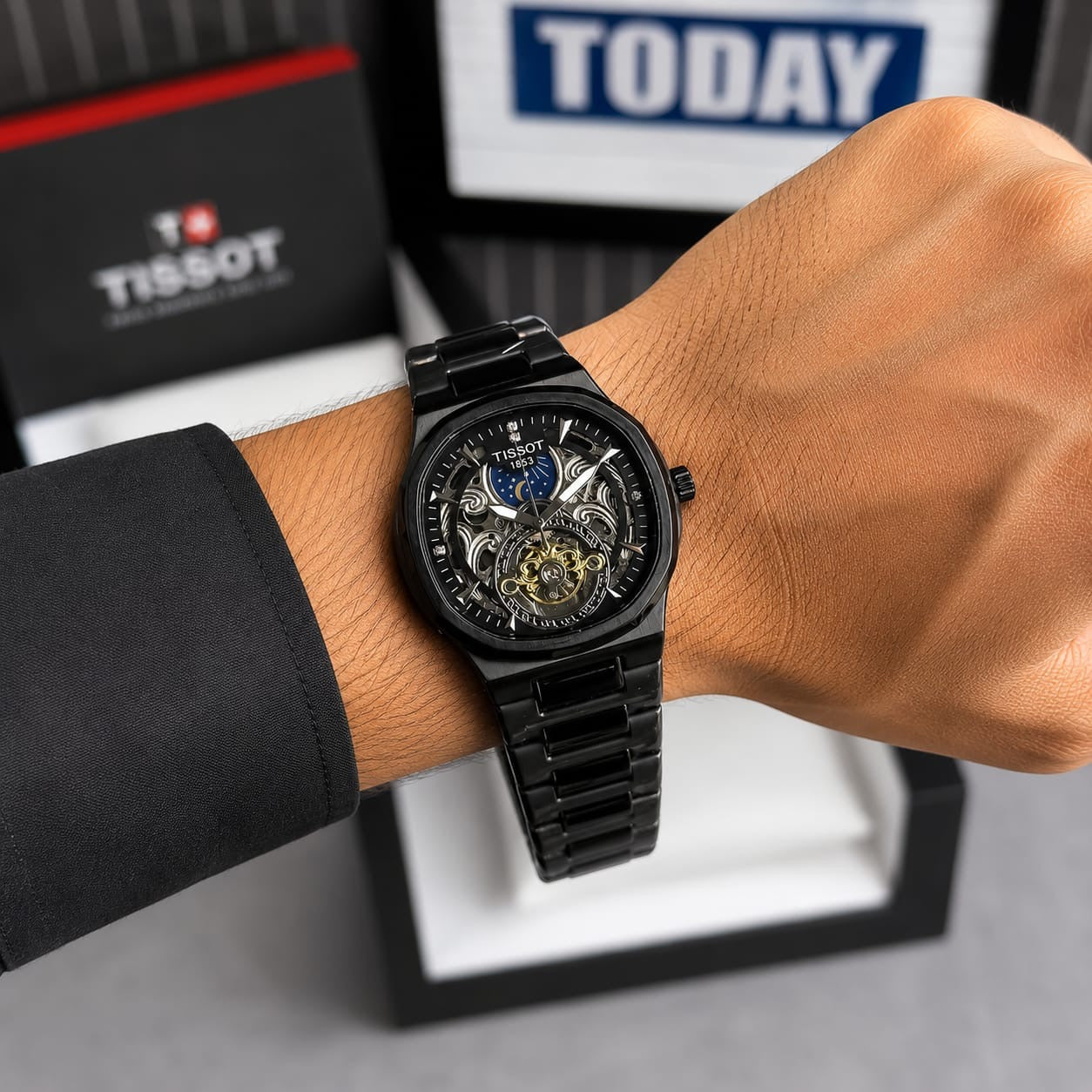WATCH AUTOMATIC BLACK